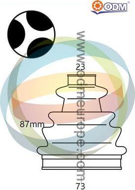 Multiparts 21-990503 - Putekļusargs, Piedziņas vārpsta adetalas.lv