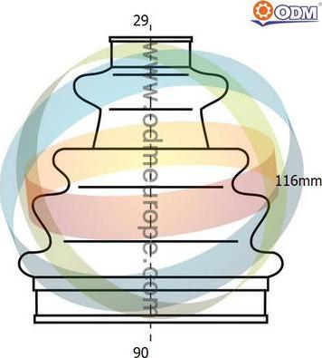 Multiparts 21-990195 - Putekļusargs, Piedziņas vārpsta adetalas.lv