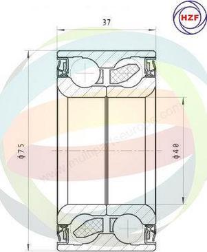 Multiparts 70-150001 - Riteņa rumbas gultņa komplekts adetalas.lv