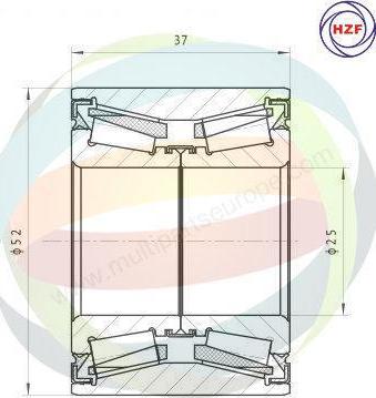 Multiparts 70-160068 - Riteņa rumbas gultņa komplekts adetalas.lv