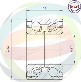 Multiparts 70-340011 - Riteņa rumbas gultņa komplekts adetalas.lv