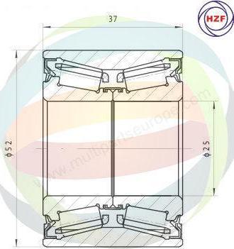 Multiparts 70-290022 - Riteņa rumbas gultņa komplekts adetalas.lv