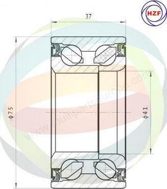 Multiparts 70-210033 - Riteņa rumbas gultņa komplekts adetalas.lv