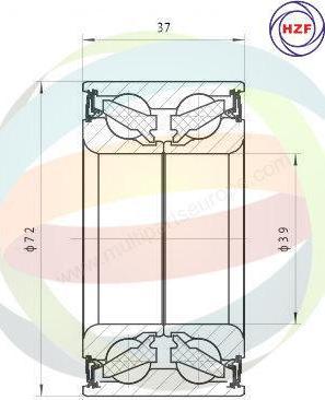 Multiparts 70-230009 - Riteņa rumbas gultņa komplekts adetalas.lv