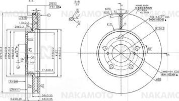 Nakamoto B02-TOY-18010406 - Bremžu diski adetalas.lv