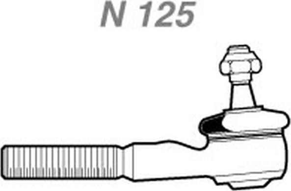 NAKATA N 125 - Stūres šķērsstiepņa uzgalis adetalas.lv