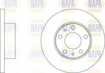 NAPA NBD5469 - Bremžu diski adetalas.lv