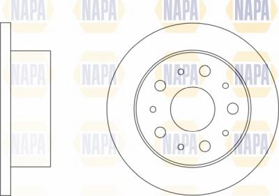 NAPA NBD5501 - Bremžu diski adetalas.lv