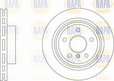 NAPA NBD5658 - Bremžu diski adetalas.lv