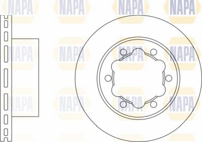 NAPA NBD5306 - Bremžu diski adetalas.lv