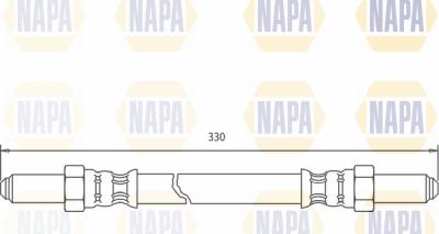 NAPA NBH1100 - Bremžu šļūtene adetalas.lv