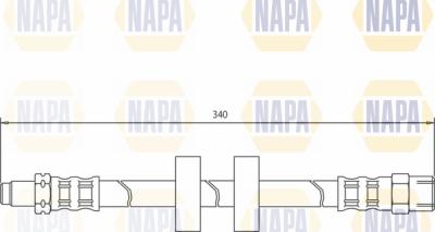 NAPA NBH1110 - Bremžu šļūtene adetalas.lv