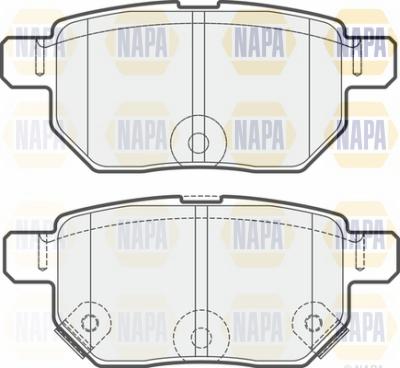 NAPA NBP1592 - Bremžu uzliku kompl., Disku bremzes adetalas.lv