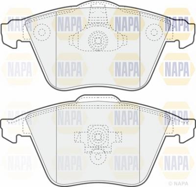 NAPA NBP1045 - Bremžu uzliku kompl., Disku bremzes adetalas.lv