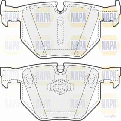 NAPA NBP1067 - Bremžu uzliku kompl., Disku bremzes adetalas.lv