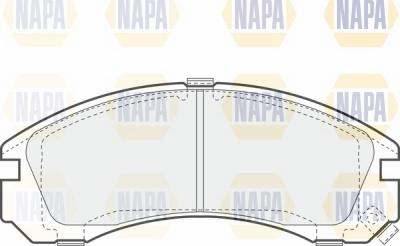 NAPA NBP1154 - Bremžu uzliku kompl., Disku bremzes adetalas.lv