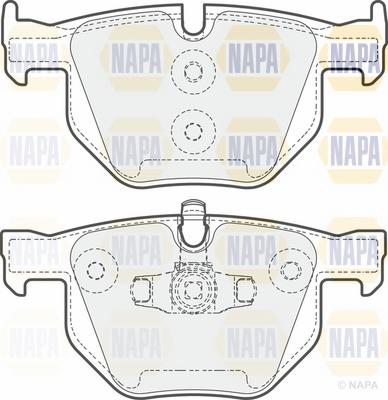 NAPA NBP1108 - Bremžu uzliku kompl., Disku bremzes adetalas.lv