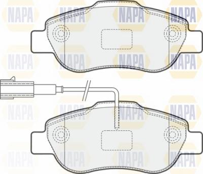 NAPA NBP1815 - Bremžu uzliku kompl., Disku bremzes adetalas.lv