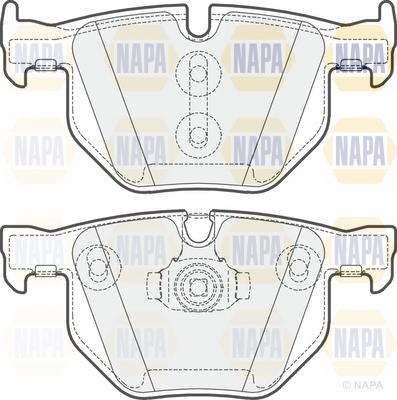 NAPA NBP1391 - Bremžu uzliku kompl., Disku bremzes adetalas.lv