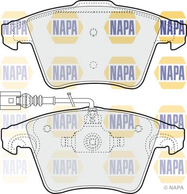 NAPA NBP1312 - Bremžu uzliku kompl., Disku bremzes adetalas.lv