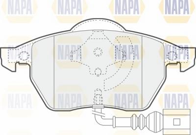 NAPA NBP1282 - Bremžu uzliku kompl., Disku bremzes adetalas.lv