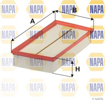 NAPA NFA1513 - Gaisa filtrs adetalas.lv