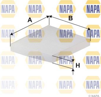 NAPA NFC4306 - Filtrs, Salona telpas gaiss adetalas.lv