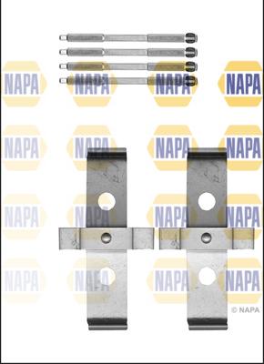 NAPA NFK1215 - Piederumu komplekts, Disku bremžu uzlikas adetalas.lv