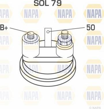 NAPA NSM1397 - Starteris adetalas.lv