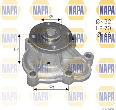 NAPA NWP1404 - Ūdenssūknis adetalas.lv