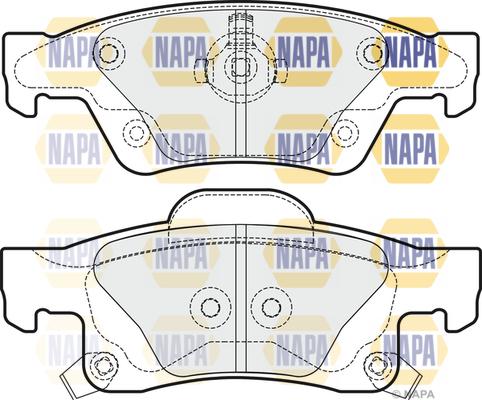 NAPA PBP7986 - Bremžu uzliku kompl., Disku bremzes adetalas.lv