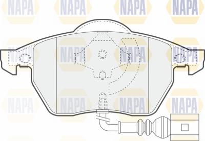 NAPA PBP7408 - Bremžu uzliku kompl., Disku bremzes adetalas.lv