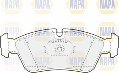 NAPA PBP7318 - Bremžu uzliku kompl., Disku bremzes adetalas.lv