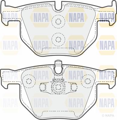 NAPA PBP7339 - Bremžu uzliku kompl., Disku bremzes adetalas.lv