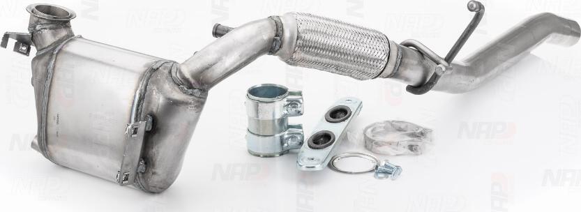 NAP carPARTS CAD10009 - Nosēdumu / Daļiņu filtrs, Izplūdes gāzu sistēma adetalas.lv