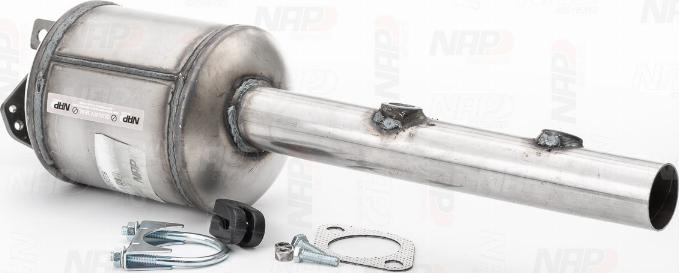 NAP carPARTS CAD10228 - Nosēdumu / Daļiņu filtrs, Izplūdes gāzu sistēma adetalas.lv