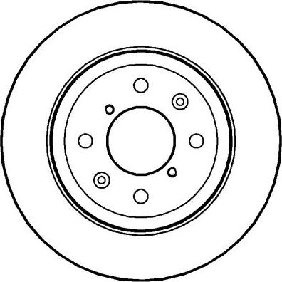 DJ Parts BD1570 - Bremžu diski adetalas.lv