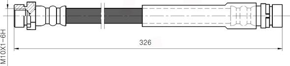 NATIONAL NBH6055 - Bremžu šļūtene adetalas.lv