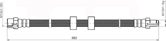 NATIONAL NBH6038 - Bremžu šļūtene adetalas.lv
