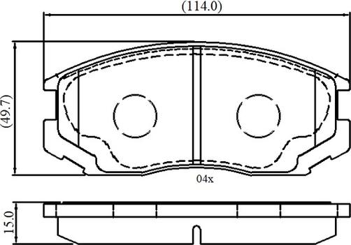 TOYOTA 04465-B4062 - Bremžu uzliku kompl., Disku bremzes adetalas.lv