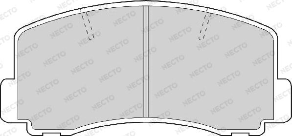 Necto FD901A - Bremžu uzliku kompl., Disku bremzes adetalas.lv