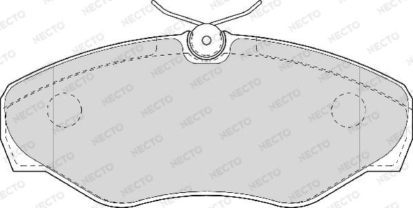 Necto FD6944V - Bremžu uzliku kompl., Disku bremzes adetalas.lv