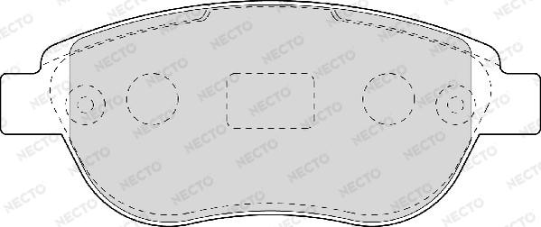 Necto FD6948A - Bremžu uzliku kompl., Disku bremzes adetalas.lv