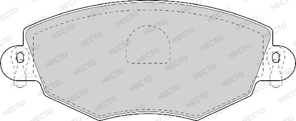 Necto FD6931A - Bremžu uzliku kompl., Disku bremzes adetalas.lv