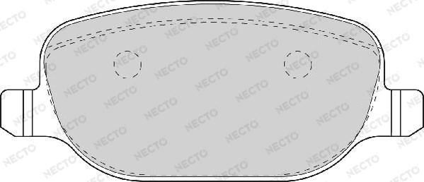 Necto FD6933A - Bremžu uzliku kompl., Disku bremzes adetalas.lv