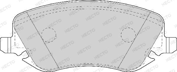 Necto FD6932A - Bremžu uzliku kompl., Disku bremzes adetalas.lv