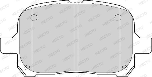 Necto FD6973A - Bremžu uzliku kompl., Disku bremzes adetalas.lv