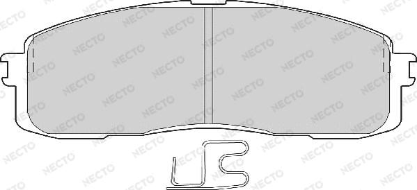 Necto FD6559A - Bremžu uzliku kompl., Disku bremzes adetalas.lv