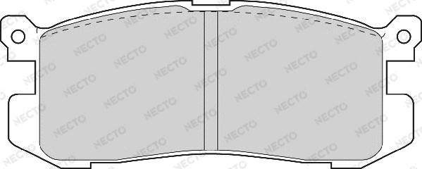 Necto FD6563A - Bremžu uzliku kompl., Disku bremzes adetalas.lv