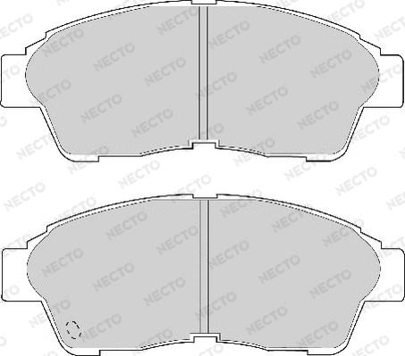 Necto FD6584A - Bremžu uzliku kompl., Disku bremzes adetalas.lv